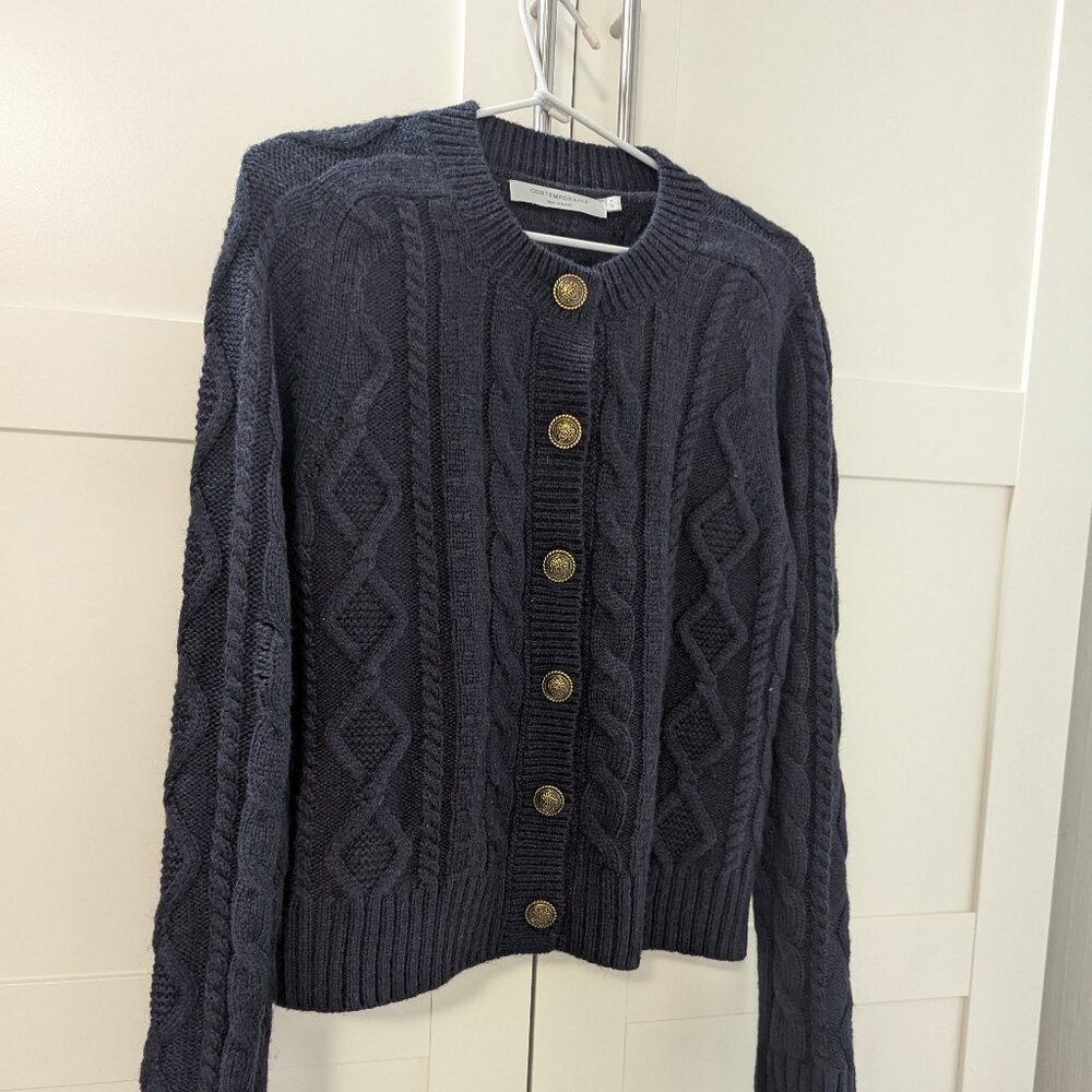 cozy cable knit sweater